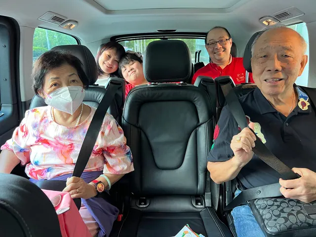 Charter guests at hotel pickup
