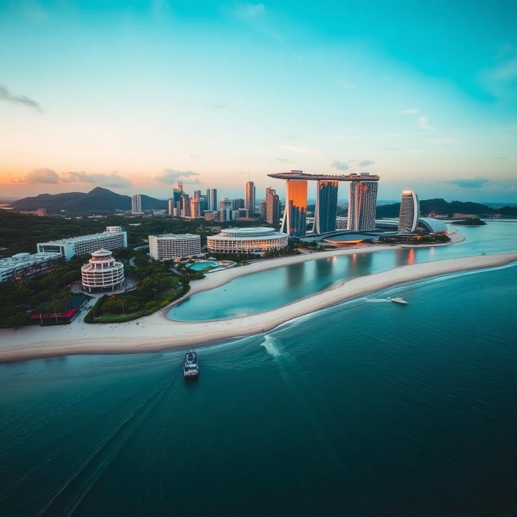 Sentosa Island charter route